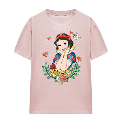 Pink - Side - Snow White Womens-Ladies Fairest Of Them All T-Shirt