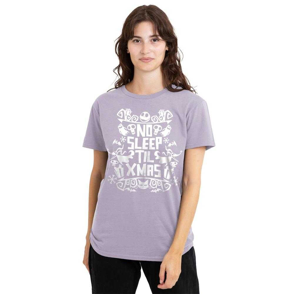 Lavender - Lifestyle - The Nightmare Before Christmas Womens-Ladies No Sleep Till Xmas T-Shirt