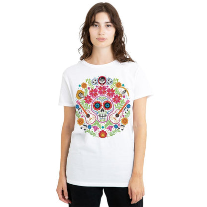 White - Lifestyle - Coco Womens-Ladies Ernesto Miguel Hector Day Of The Dead T-Shirt