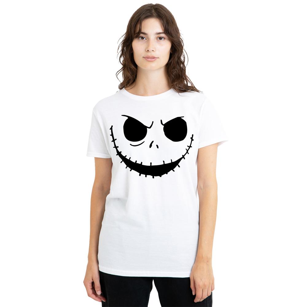 White - Front - The Nightmare Before Christmas Womens-Ladies T-Shirt