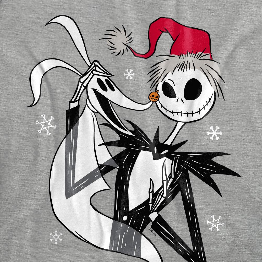 Athletic Heather - Pack Shot - The Nightmare Before Christmas Womens-Ladies Jack Skellington Heather T-Shirt