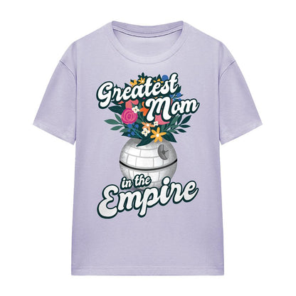 Lavender - Front - Star Wars Womens-Ladies Greatest Mom In The Empire Mothers Day T-Shirt