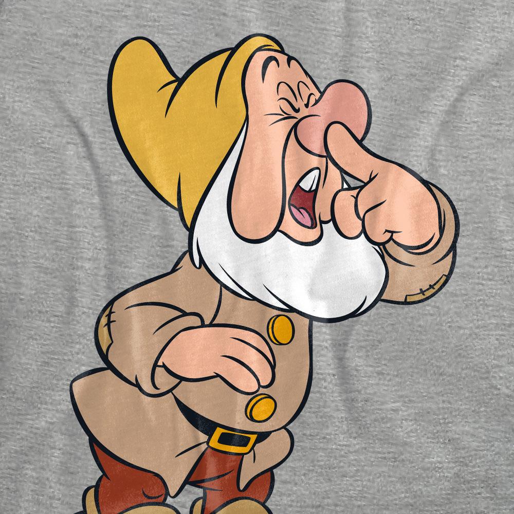Athletic Heather - Pack Shot - Snow White And The Seven Dwarfs Womens-Ladies Sneezy Heather T-Shirt