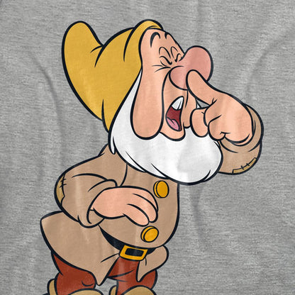 Athletic Heather - Pack Shot - Snow White And The Seven Dwarfs Womens-Ladies Sneezy Heather T-Shirt