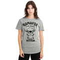 Athletic Heather - Back - Lilo & Stitch Womens-Ladies Namaste All Day T-Shirt