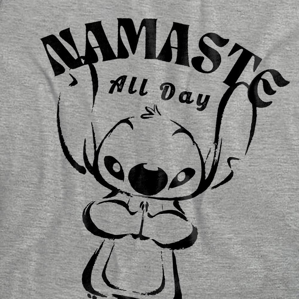 Athletic Heather - Pack Shot - Lilo & Stitch Womens-Ladies Namaste All Day T-Shirt