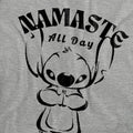 Athletic Heather - Pack Shot - Lilo & Stitch Womens-Ladies Namaste All Day T-Shirt