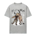 Athletic Heather - Front - Frozen Womens-Ladies Snow Bros Sven & Kristoff Heather T-Shirt