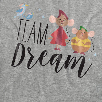Athletic Heather - Pack Shot - Cinderella Womens-Ladies Team Dream Jaq And Gus Heather T-Shirt