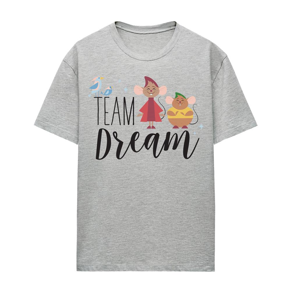 Athletic Heather - Front - Cinderella Womens-Ladies Team Dream Jaq And Gus Heather T-Shirt