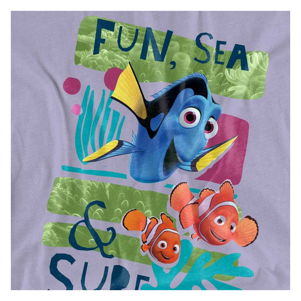 Lavender - Side - Finding Nemo Womens-Ladies T-Shirt