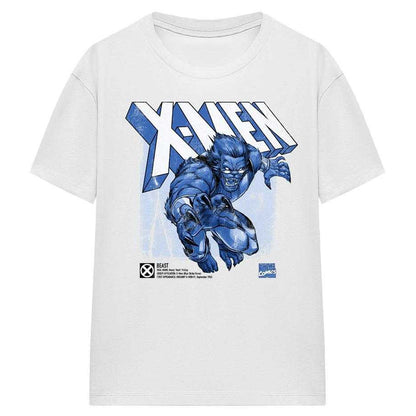 White - Front - X-Men Womens-Ladies Beast T-Shirt