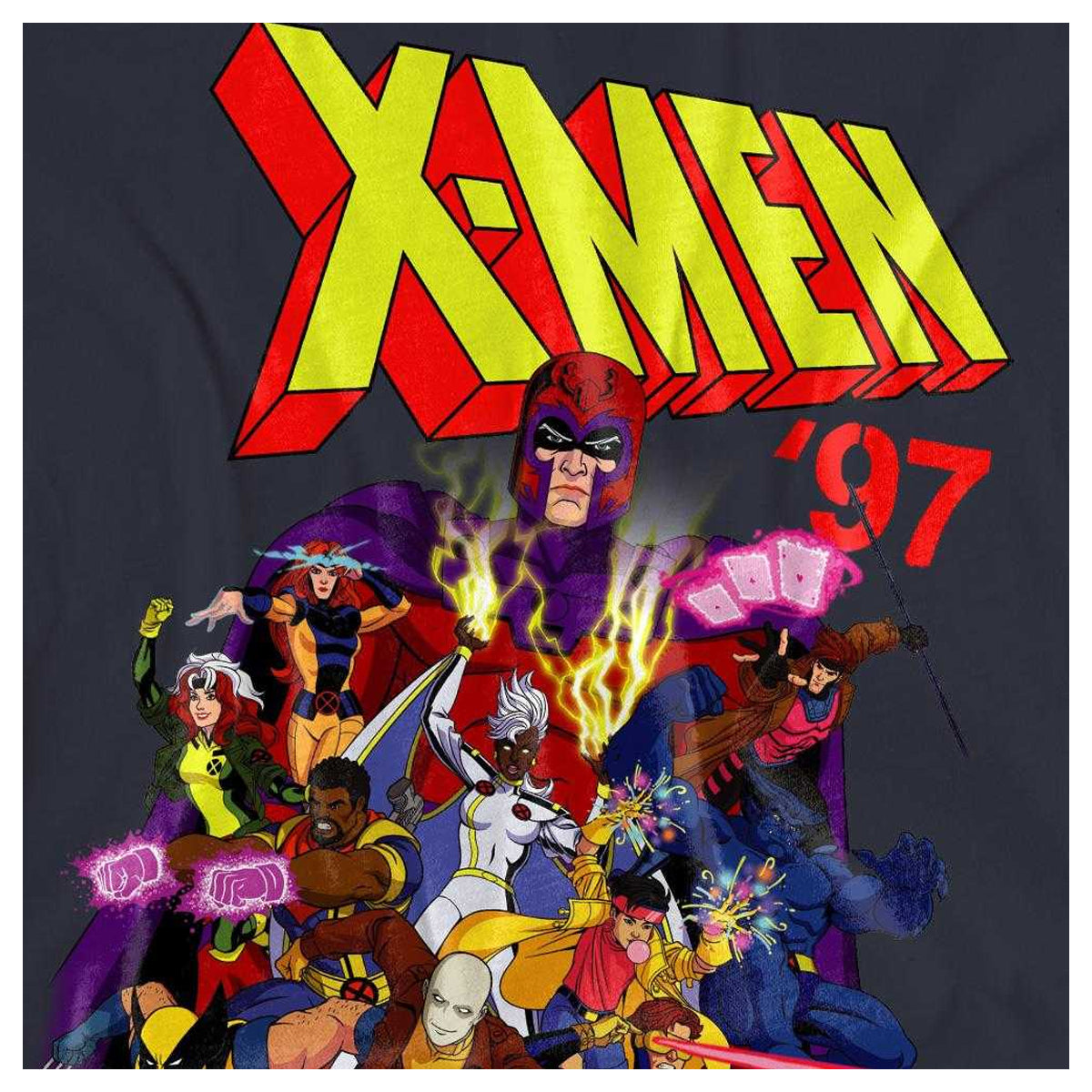 Deep Navy - Side - X-Men Womens-Ladies 97 Comic T-Shirt