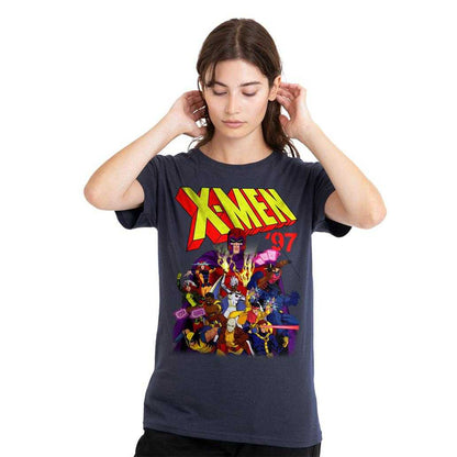 Deep Navy - Lifestyle - X-Men Womens-Ladies 97 Comic T-Shirt