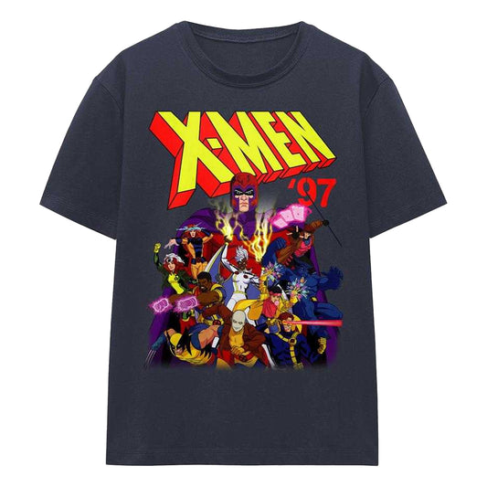 Deep Navy - Front - X-Men Womens-Ladies 97 Comic T-Shirt
