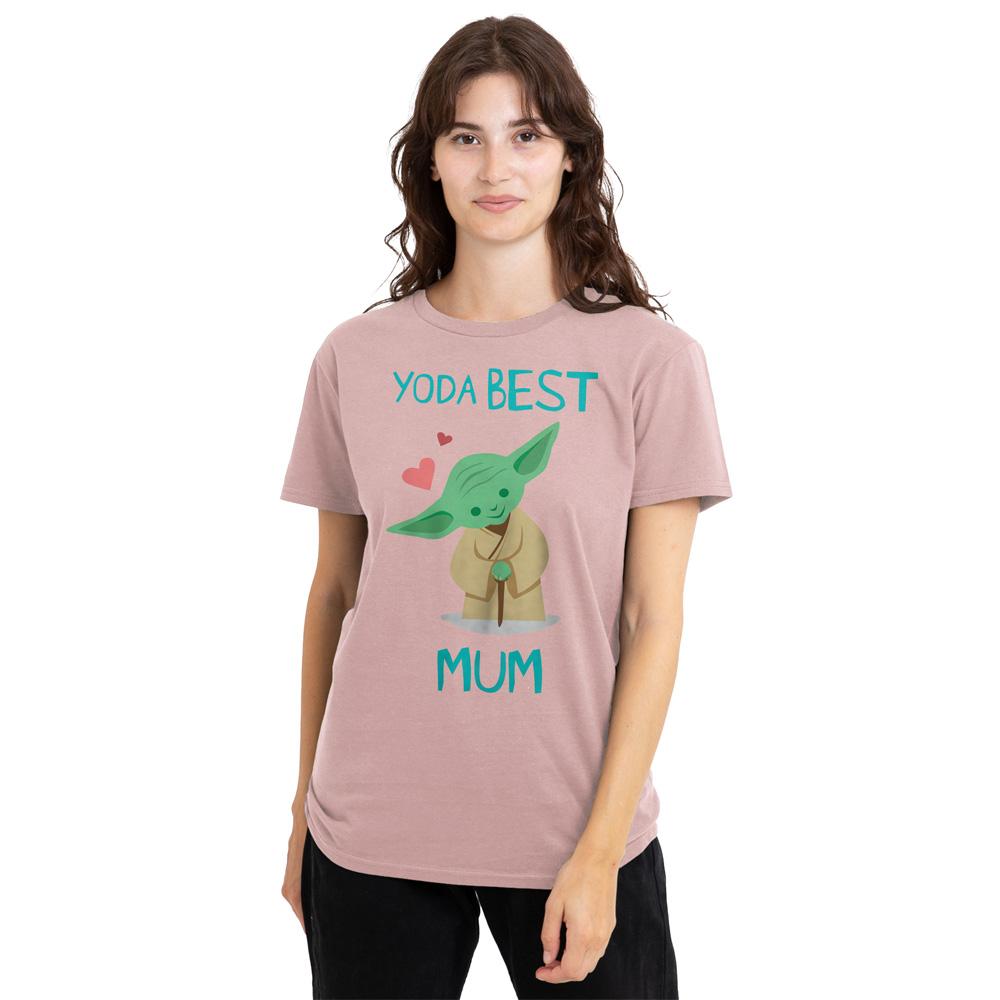 Pink - Lifestyle - Star Wars Womens-Ladies Best Mum Yoda Mothers Day T-Shirt