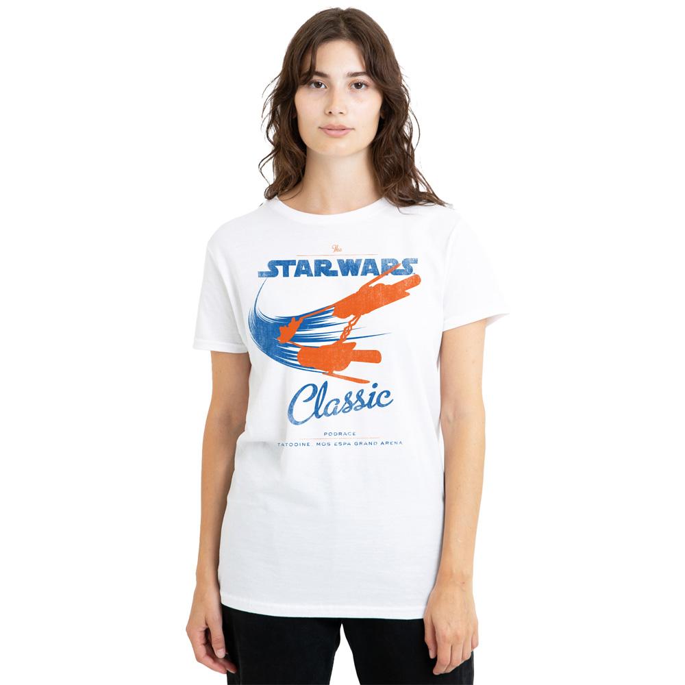 White - Back - Star Wars Womens-Ladies Classic T-Shirt