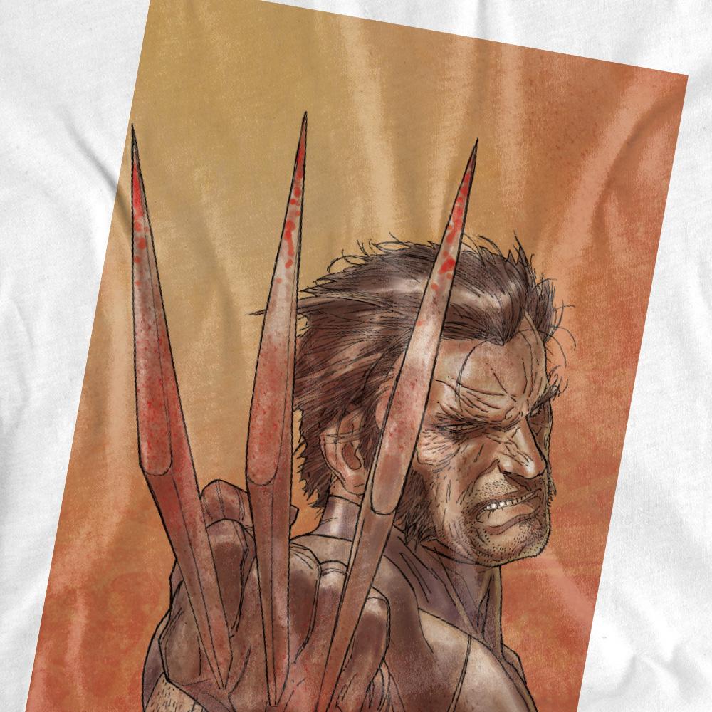 White - Pack Shot - X-Men Womens-Ladies Ready Wolverine T-Shirt