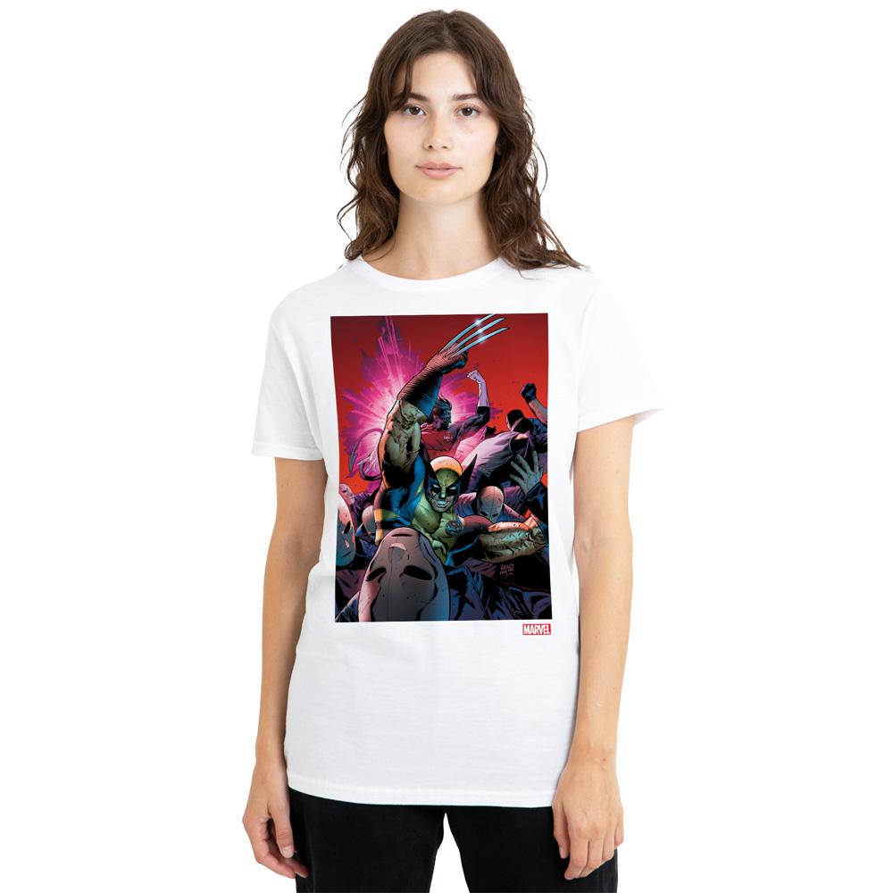 White - Front - X-Men Womens-Ladies Wolverine Nightcrawler T-Shirt