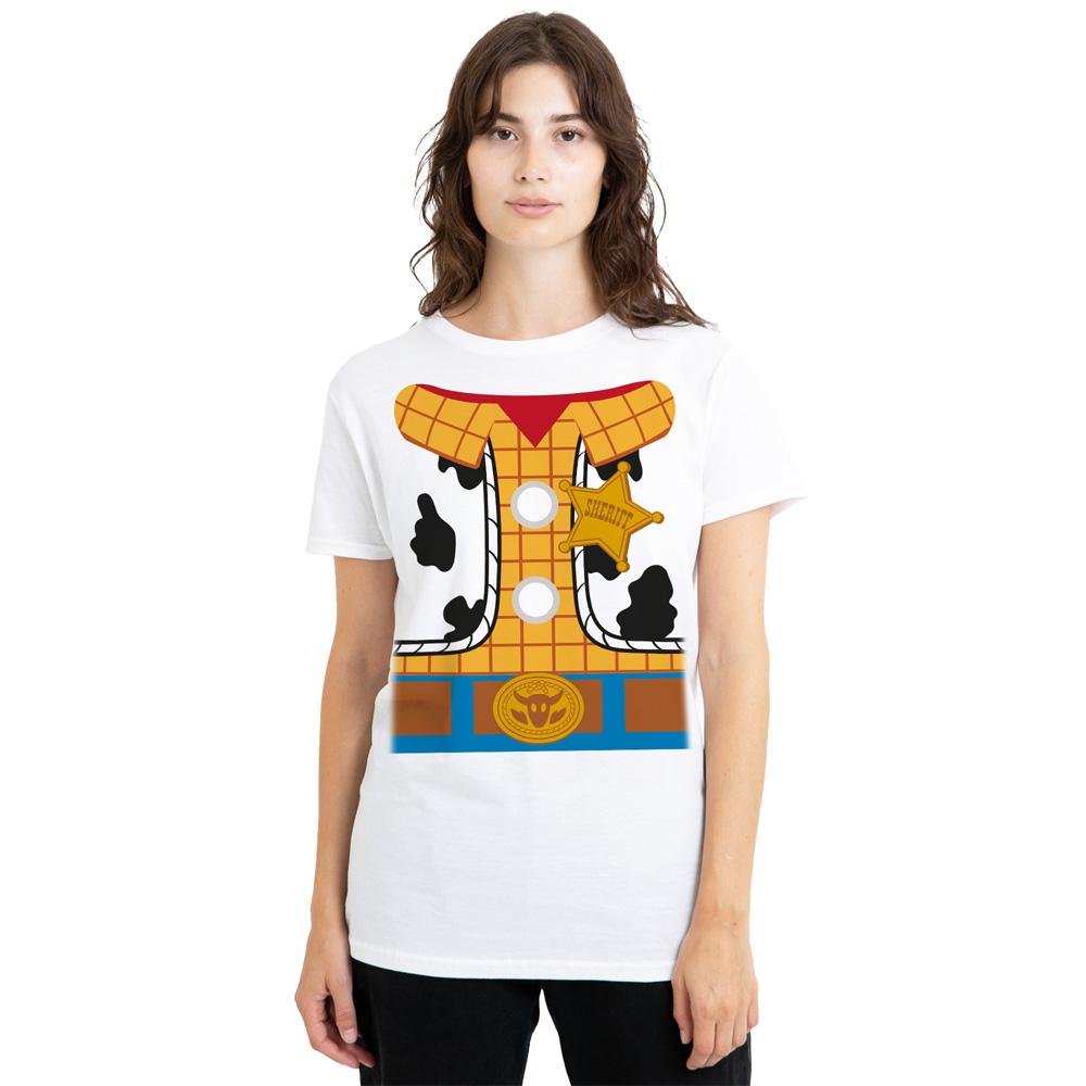 White - Lifestyle - Toy Story Womens-Ladies Woody Costume T-Shirt