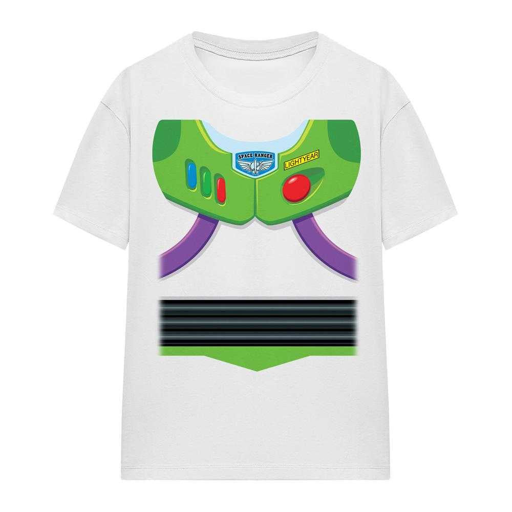 White - Front - Toy Story Womens-Ladies Buzz Lightyear Costume T-Shirt