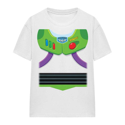 White - Front - Toy Story Womens-Ladies Buzz Lightyear Costume T-Shirt