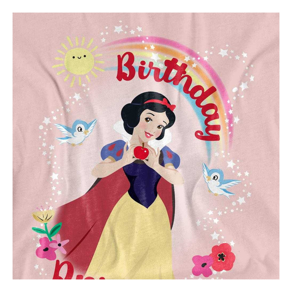 Pink - Side - Snow White And The Seven Dwarfs Womens-Ladies Princess T-Shirt