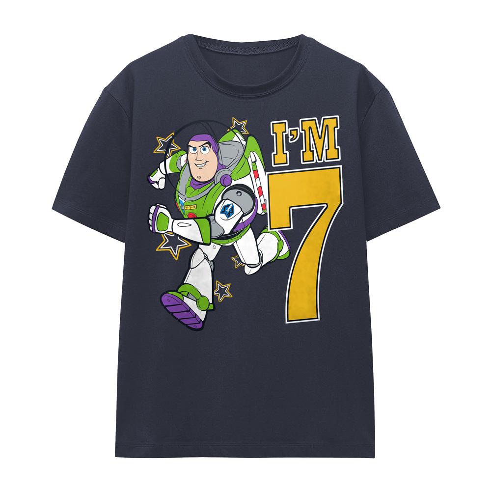 Deep Navy - Front - Toy Story Mens I´m 7 T-Shirt