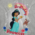 Athletic Heather - Pack Shot - Aladdin Womens-Ladies Birthday Princess Jasmine Abu Heather T-Shirt
