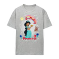 Athletic Heather - Front - Aladdin Womens-Ladies Birthday Princess Jasmine Abu Heather T-Shirt