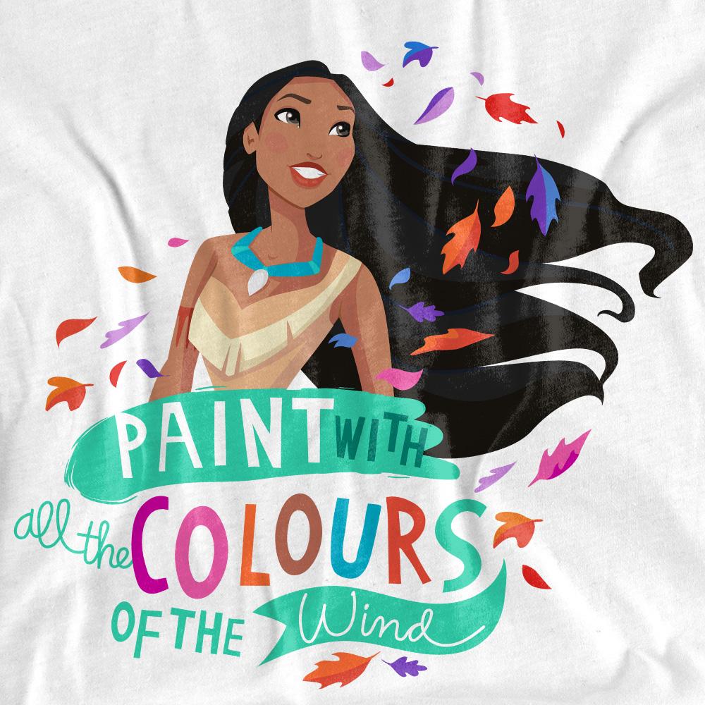 White - Pack Shot - Pocahontas Womens-Ladies Colours Of The Wind T-Shirt