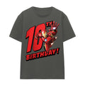 Charcoal - Front - Iron Man Womens-Ladies 10th Birthday T-Shirt