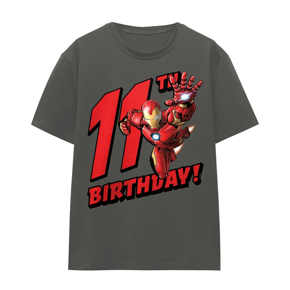 Charcoal - Front - Iron Man Womens-Ladies T-Shirt