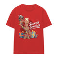 Red - Front - Guardians Of The Galaxy Womens-Ladies Seasons Grootings T-Shirt