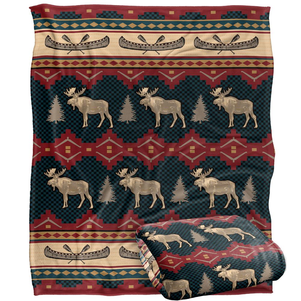 Multicoloured - Back - JQ Licensing Silky Moose Supersoft Blanket