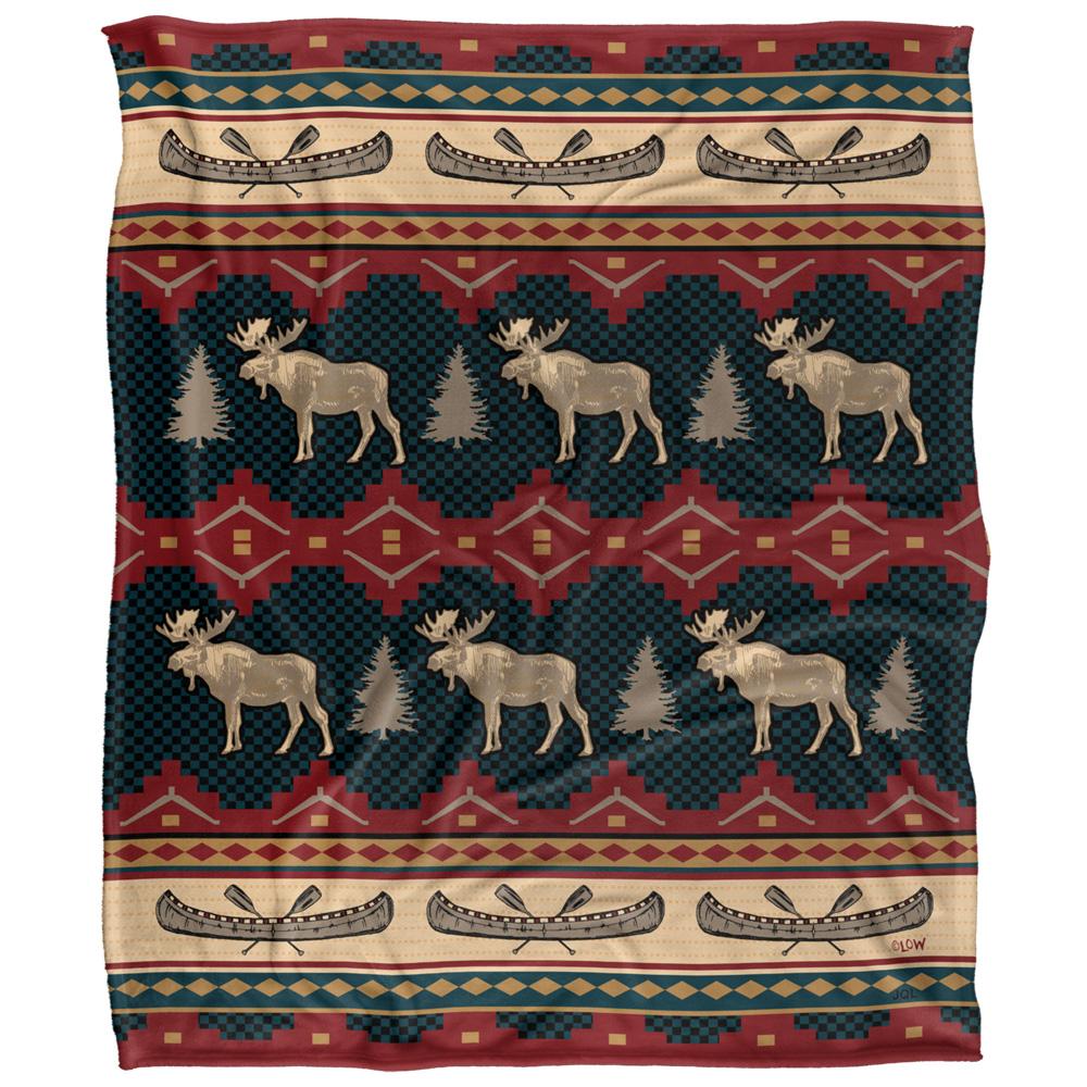 Multicoloured - Front - JQ Licensing Silky Moose Supersoft Blanket