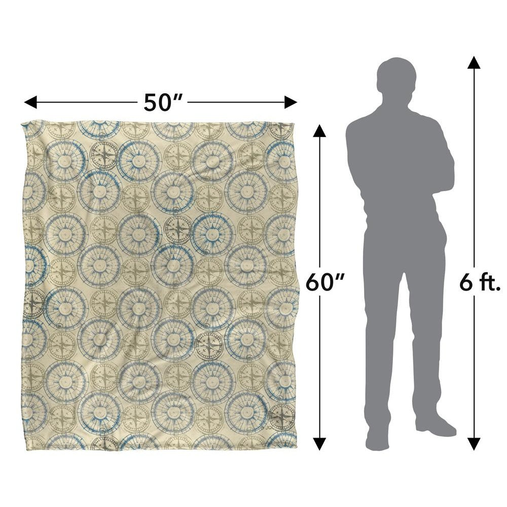 Beige - Pack Shot - JQ Licensing Silky Compass Supersoft Blanket