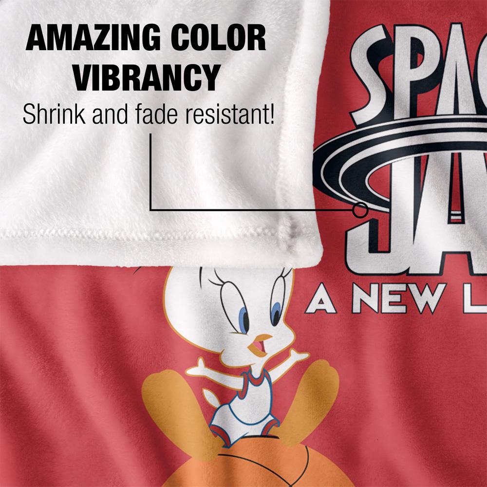 Red-White-Black - Lifestyle - Space Jam: A New Legacy Silky Mono Sylvester & Tweety Supersoft Blanket