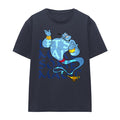 Deep Navy - Side - Aladdin Womens-Ladies Let´s Make Some Magic Genie T-Shirt