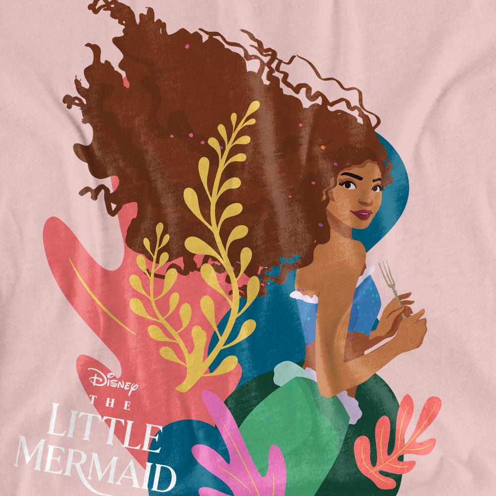 Pink - Pack Shot - The Little Mermaid Womens-Ladies Ariel T-Shirt