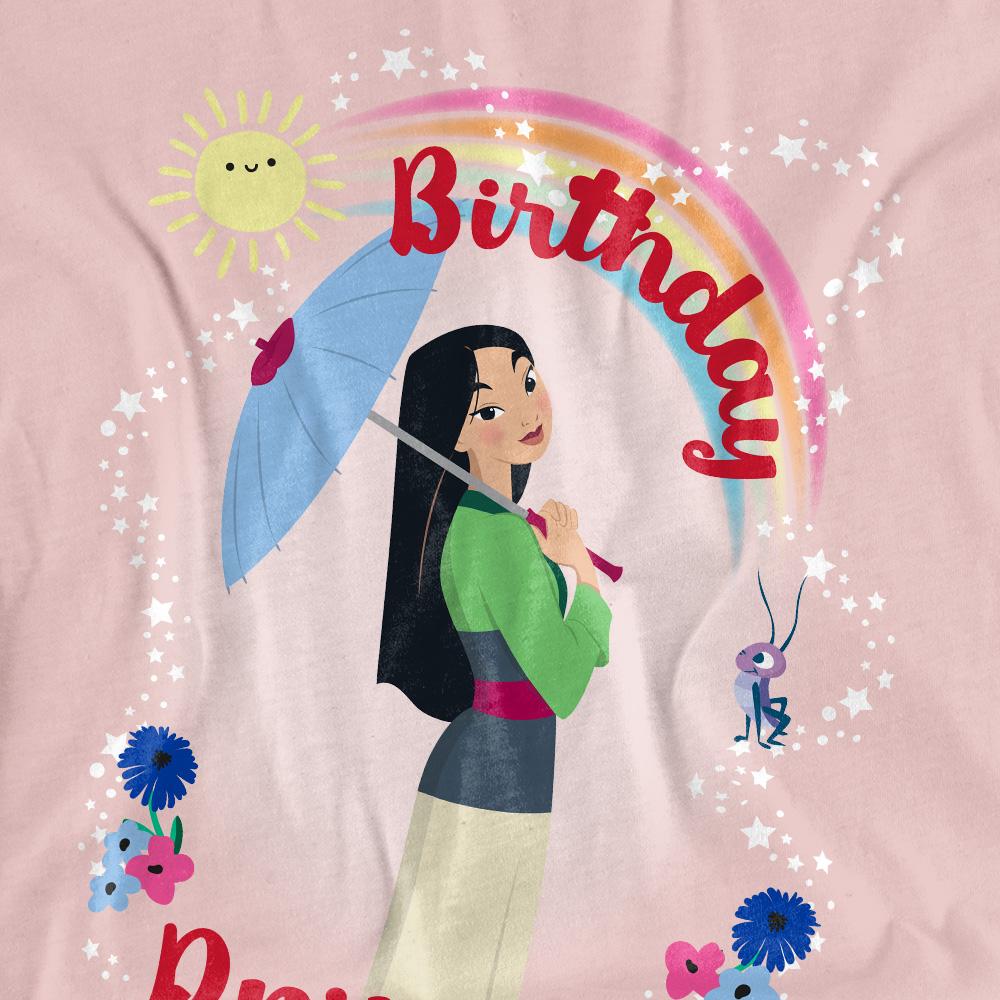 Pink - Pack Shot - Mulan Womens-Ladies Birthday Princess And Her Lucky Cricket T-Shirt