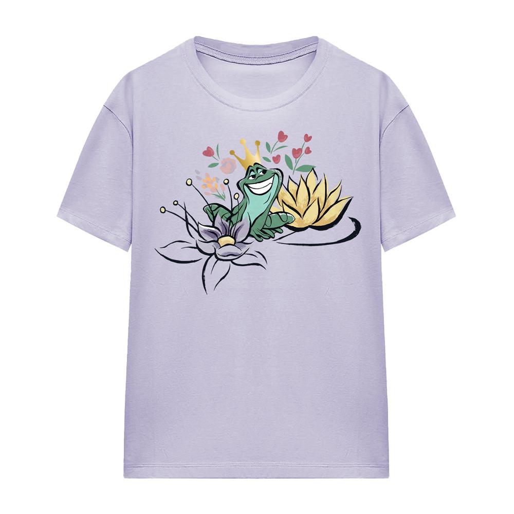 Lavender - Side - The Princess and the Frog Womens-Ladies Prince Naveen T-Shirt