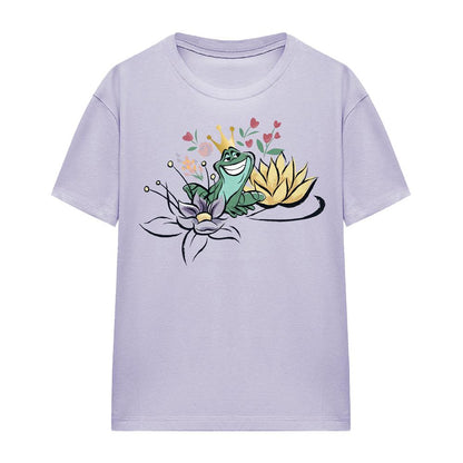 Lavender - Side - The Princess and the Frog Womens-Ladies Prince Naveen T-Shirt