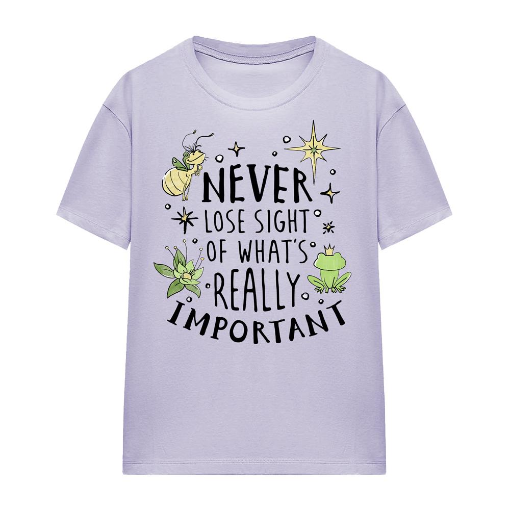 Lavender - Side - The Princess and the Frog Womens-Ladies Never Lose Sight T-Shirt