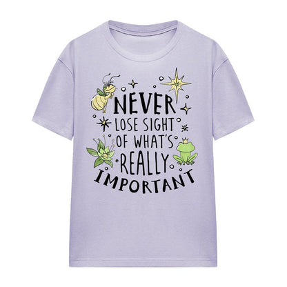 Lavender - Side - The Princess and the Frog Womens-Ladies Never Lose Sight T-Shirt