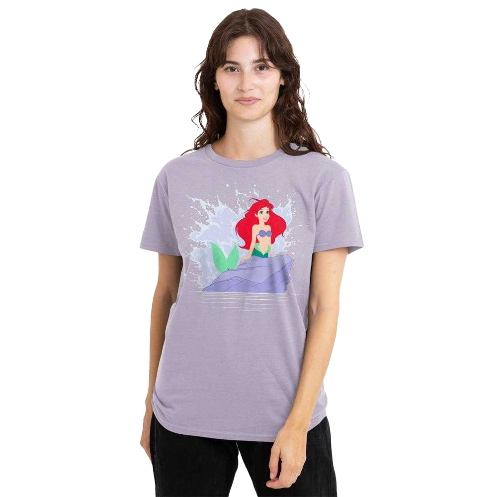 Lavender - Lifestyle - The Little Mermaid Womens-Ladies Ariel Splash T-Shirt