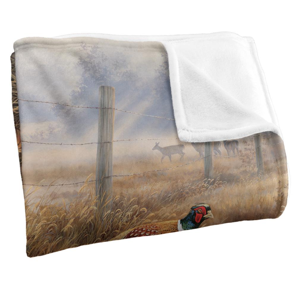 Multicoloured - Side - Wild Wings Pleasant Silky Pheasant Supersoft Blanket