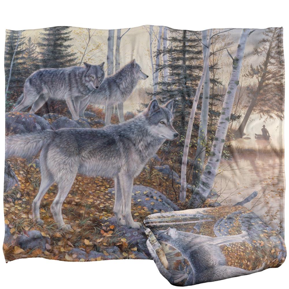 White-Multicoloured - Back - Wild Wings Silent Travelers 2 Silky Supersoft Blanket