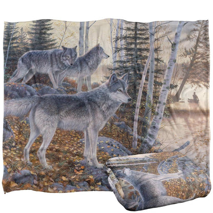 White-Multicoloured - Back - Wild Wings Silent Travelers 2 Silky Supersoft Blanket