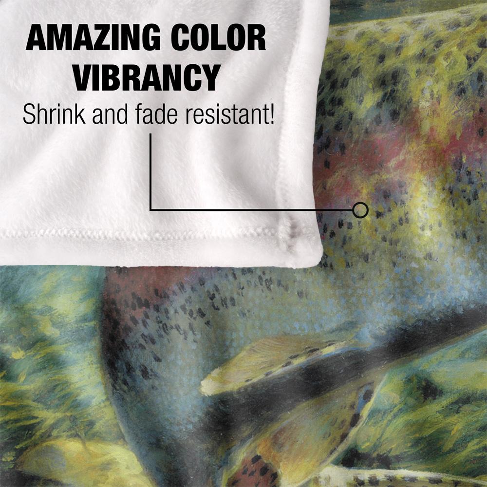 Multicoloured - Lifestyle - Wild Wings Rainbow Trout 2 Silky Supersoft Blanket